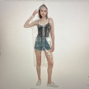 Raincoat Poncho- Clear